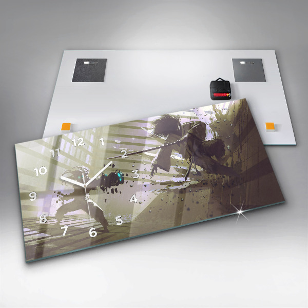 Vízszintes üvegóra Robot vs szamuráj harc