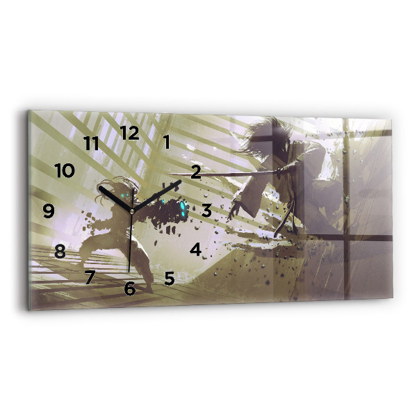 Vízszintes üvegóra Robot vs szamuráj harc