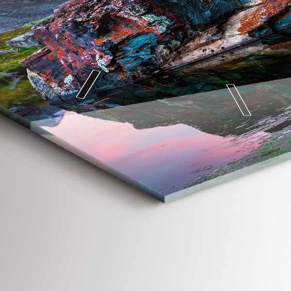 Vízszintes üvegóra Stellisee Matterhorn-tó