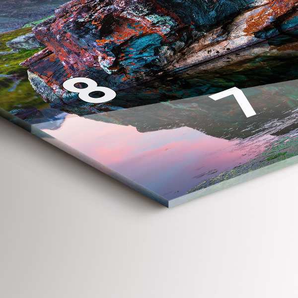 Vízszintes üvegóra Stellisee Matterhorn-tó