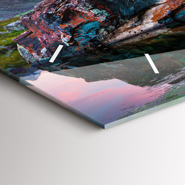 Vízszintes üvegóra Stellisee Matterhorn-tó