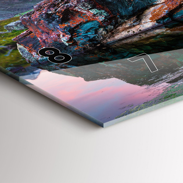 Vízszintes üvegóra Stellisee Matterhorn-tó