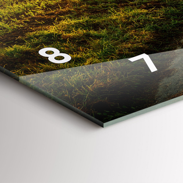 Vízszintes üvegóra Köd napkeltekor