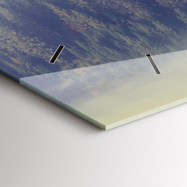 Vízszintes üvegóra Ködös erdei sas