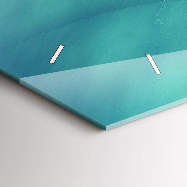 Vízszintes üvegóra Szív-sziget