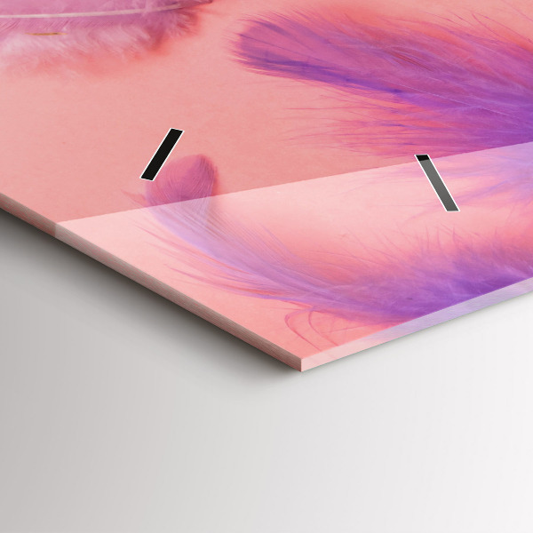 Vízszintes üvegóra Színes tollak