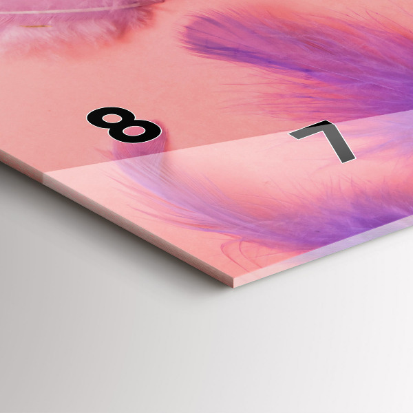 Vízszintes üvegóra Színes tollak