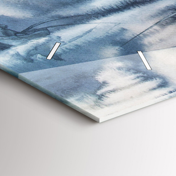 Vízszintes üvegóra Halász a tavon