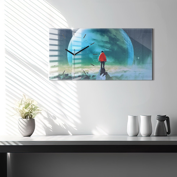 Vízszintes üvegóra Ember a Holdon