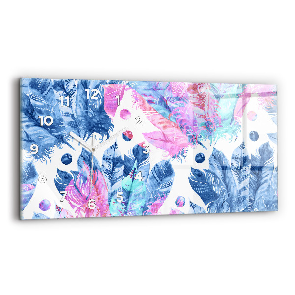 Vízszintes üvegóra Színes tollak