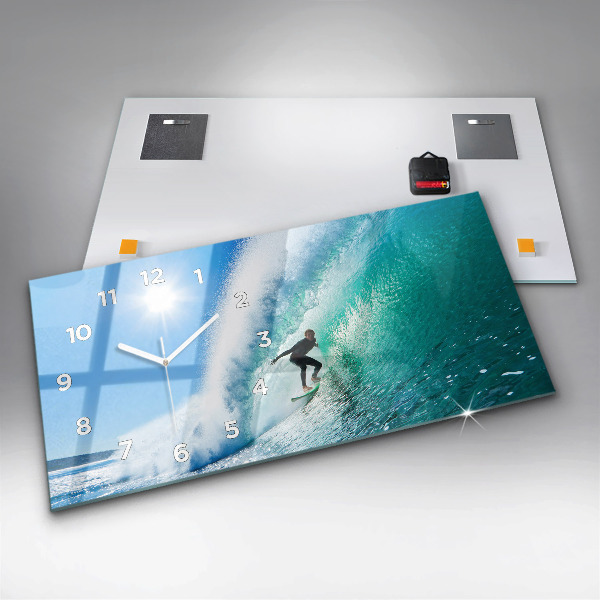 Vízszintes üvegóra Szörfözés Hawaii-on