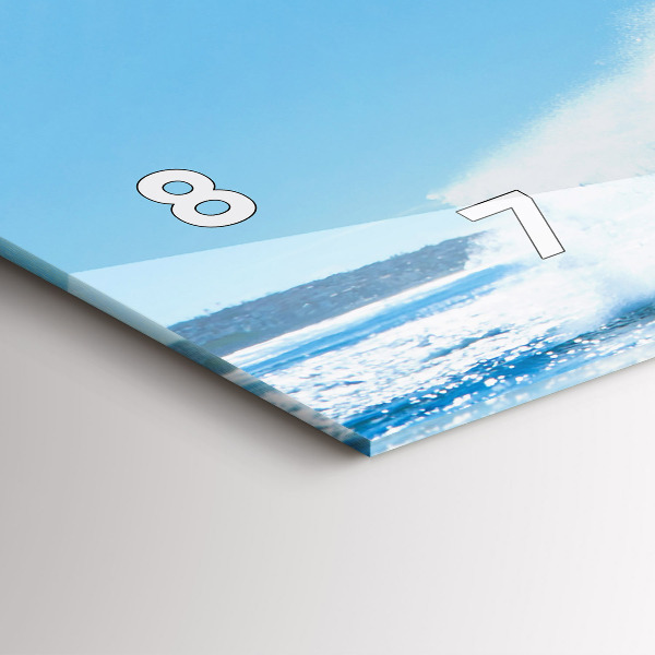 Vízszintes üvegóra Szörfözés Hawaii-on