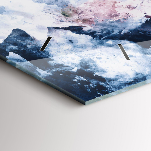 Vízszintes üvegóra Absztrakt hegyláncok