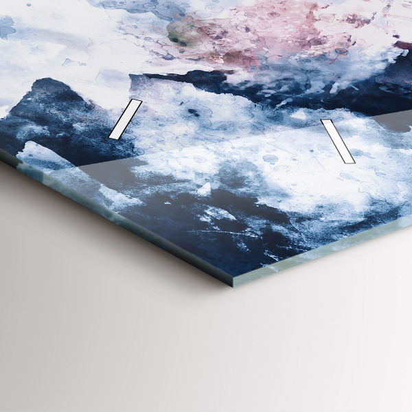 Vízszintes üvegóra Absztrakt hegyláncok