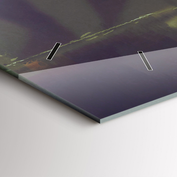 Vízszintes üvegóra Emberek esernyővel