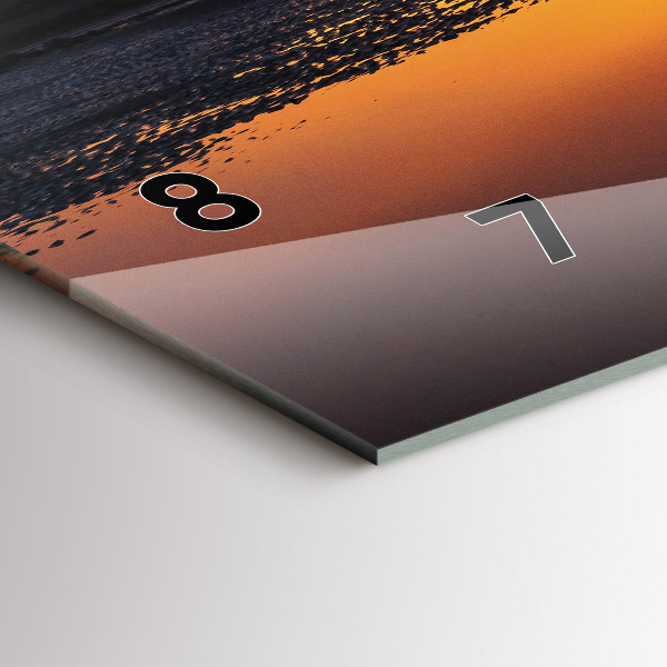 Vízszintes üvegóra Futó és naplemente