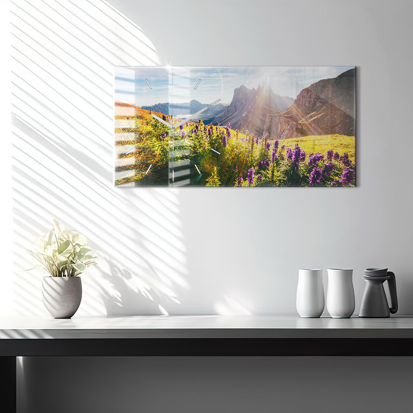 Vízszintes üvegóra Levendula rét