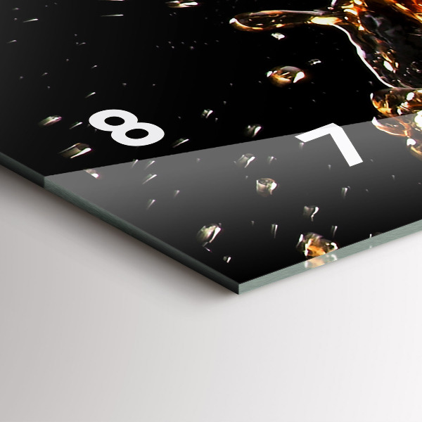 Vízszintes üvegóra Igyál jéggel