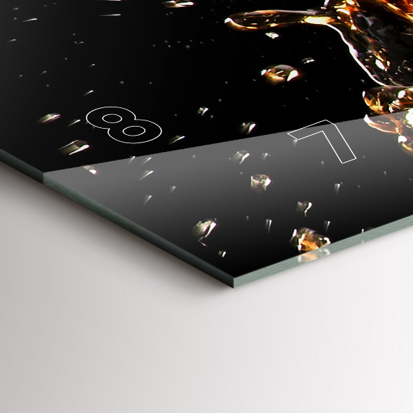 Vízszintes üvegóra Igyál jéggel