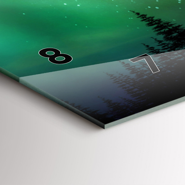 Vízszintes üvegóra Északi fény