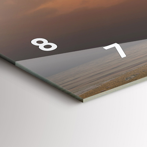 Vízszintes üvegóra Állatok naplemente