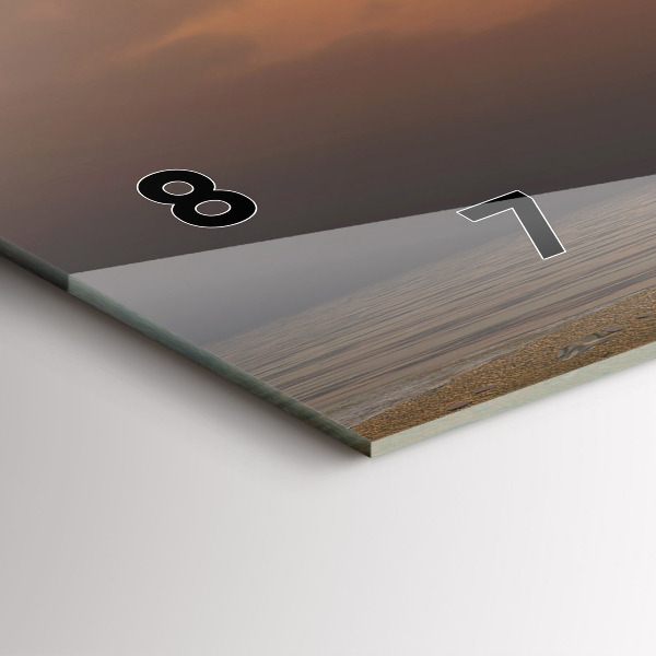 Vízszintes üvegóra Állatok naplemente