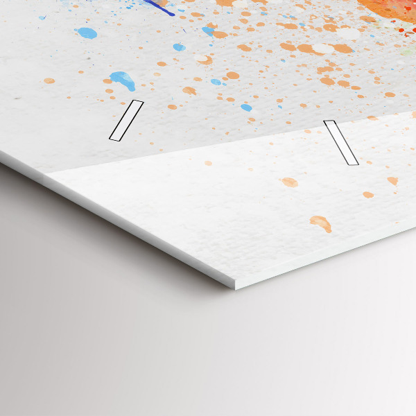 Vízszintes üvegóra Világtérkép papíron