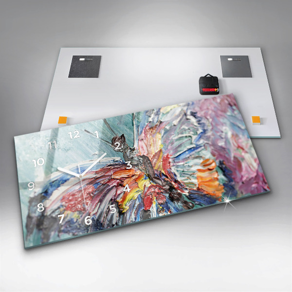 Vízszintes üvegóra Olajművészet töredéke