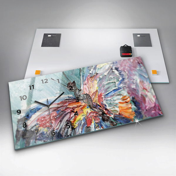 Vízszintes üvegóra Olajművészet töredéke