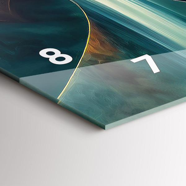 Vízszintes üvegóra Folyó vízesés háttér