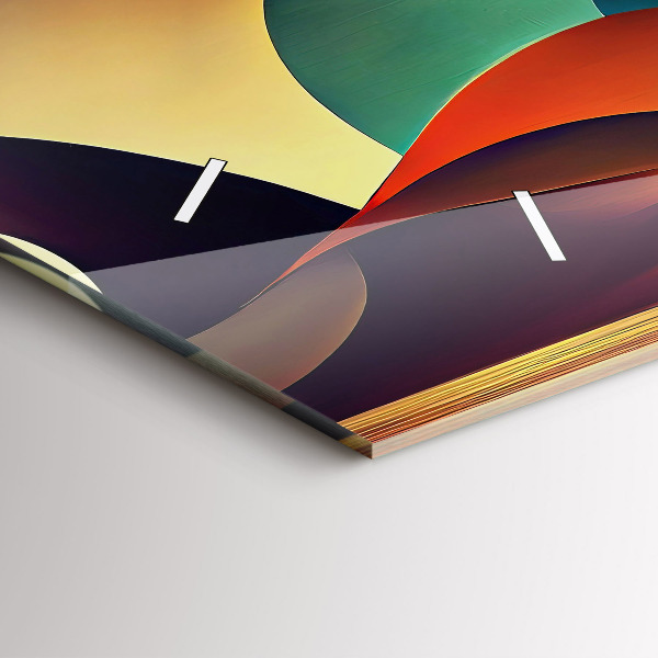 Vízszintes üvegóra Absztrakt vonalak háttér