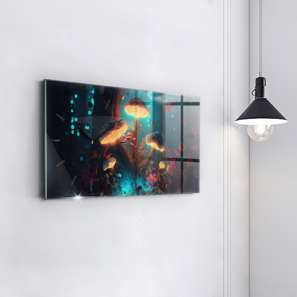 Vízszintes üvegóra Erdő és varázsgomba