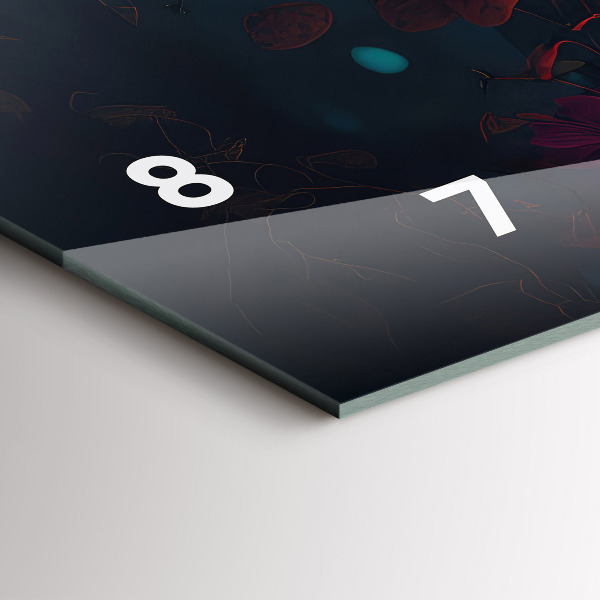 Vízszintes üvegóra Erdő és varázsgomba