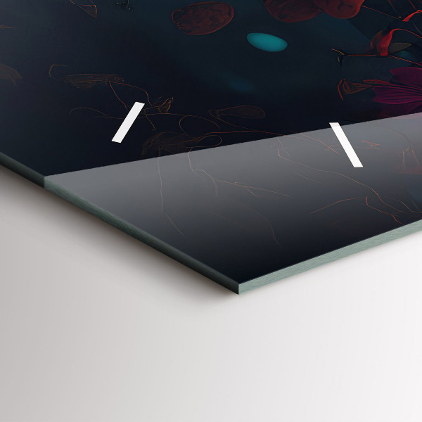 Vízszintes üvegóra Erdő és varázsgomba