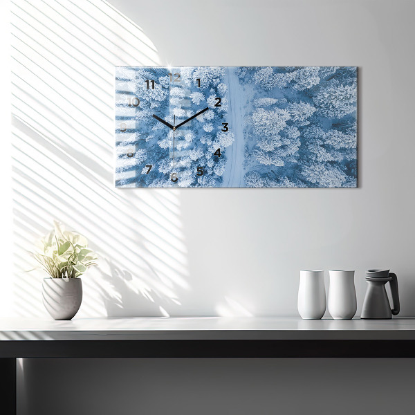 Vízszintes üvegóra Erdő madártávlatból Drón