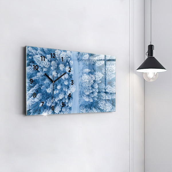 Vízszintes üvegóra Erdő madártávlatból Drón