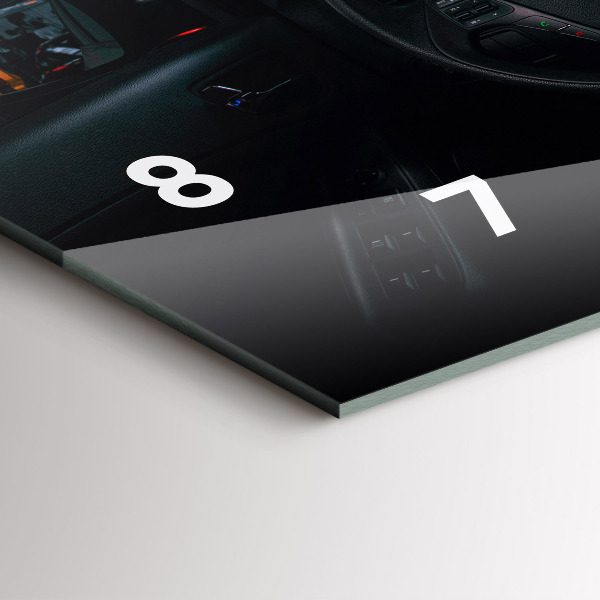 Vízszintes üvegóra Autó Tokióban