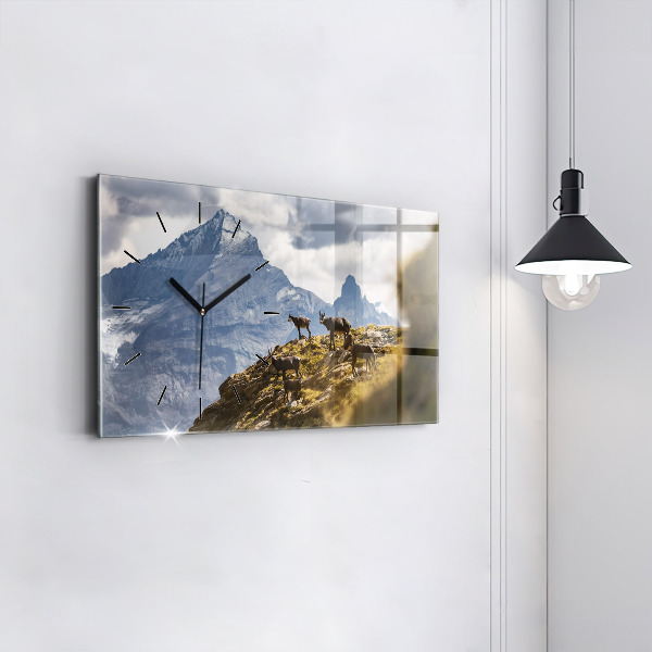 Vízszintes üvegóra Kecske az Aosta-völgyben