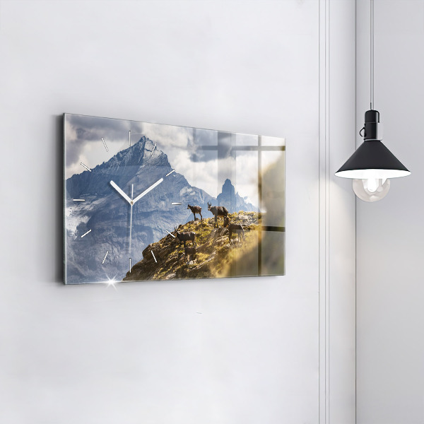 Vízszintes üvegóra Kecske az Aosta-völgyben