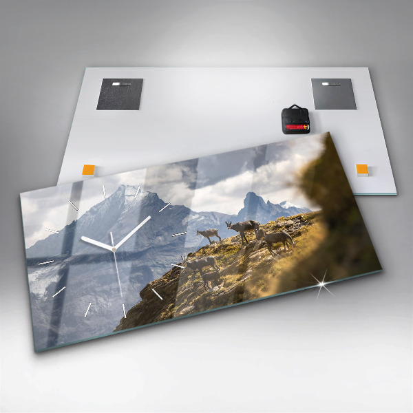 Vízszintes üvegóra Kecske az Aosta-völgyben