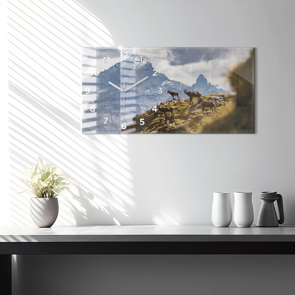 Vízszintes üvegóra Kecske az Aosta-völgyben