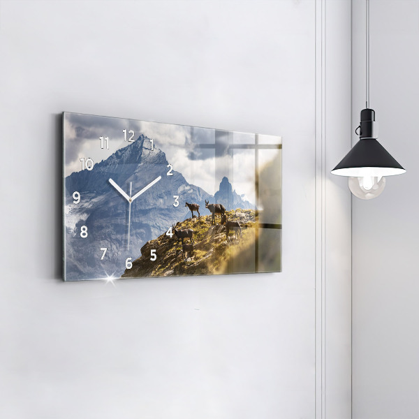 Vízszintes üvegóra Kecske az Aosta-völgyben