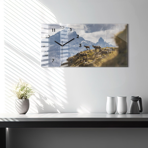 Vízszintes üvegóra Kecske az Aosta-völgyben