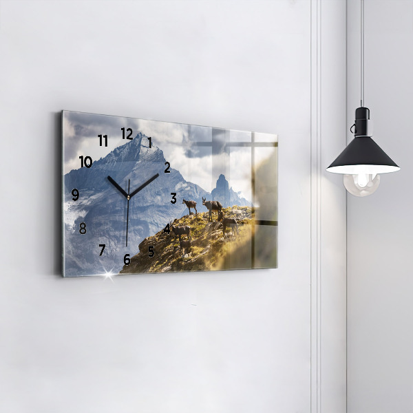 Vízszintes üvegóra Kecske az Aosta-völgyben