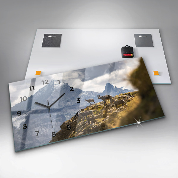 Vízszintes üvegóra Kecske az Aosta-völgyben