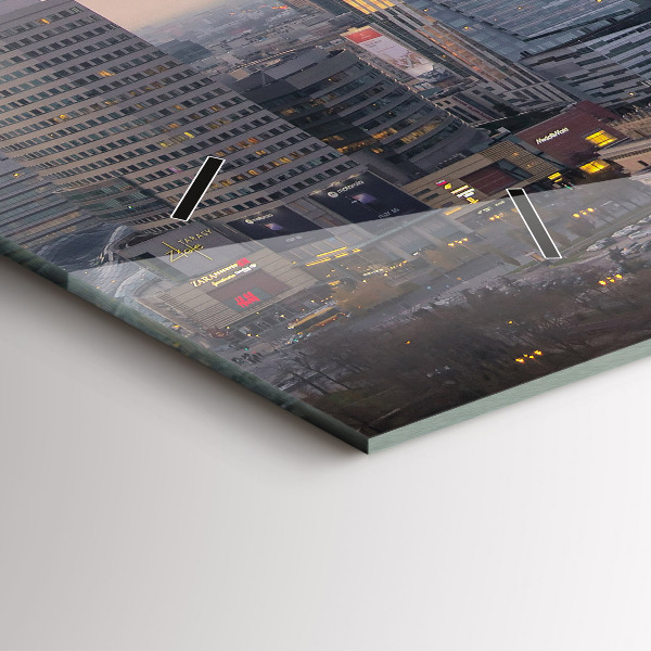 Vízszintes üvegóra Varsói panoráma