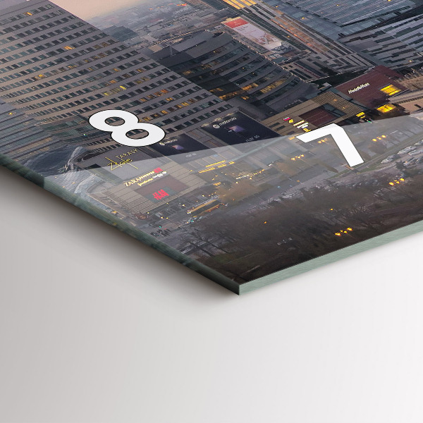 Vízszintes üvegóra Varsói panoráma