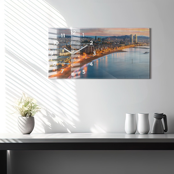 Vízszintes üvegóra Barcelona Beach