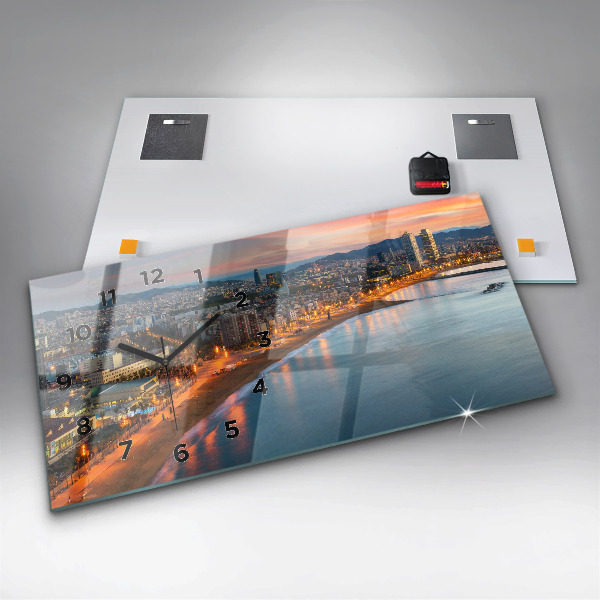 Vízszintes üvegóra Barcelona Beach