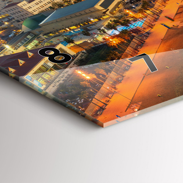 Vízszintes üvegóra Barcelona Beach